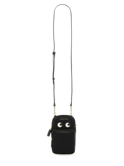 Anya Hindmarch Essentials Eyes Shoulder Bag In Black