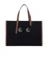 Anya Hindmarch Stitched Handles Rectangular Tote Bag In Black