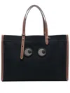 Anya Hindmarch Stitched Handles Rectangular Tote Bag In Blue