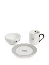 Anya Hindmarch Eyes Breakfast Set (set Of Three) In White