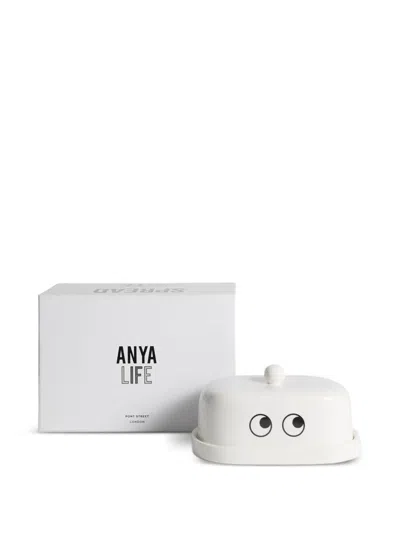 Anya Hindmarch Eyes Butter Dish In White