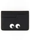 Anya Hindmarch Embossed Graphic Card Holder In Black