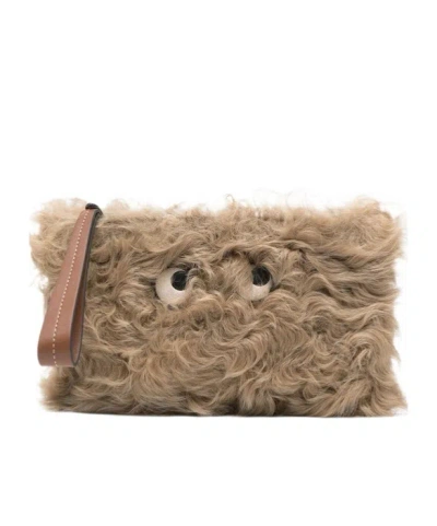 Anya Hindmarch Eyes Clutch In Brown