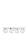 Anya Hindmarch Eyes-detail Set (set Of Four) In Transparent