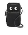 Anya Hindmarch Black Nylon Eyes Essentials Crossbody Bag In Black
