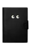 Anya Hindmarch Eyes Leather A5 Journal In Black