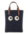 Anya Hindmarch Mini Eyes Tote Bag In Blue