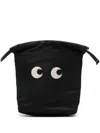 Anya Hindmarch Eyes-patch Make Up Bag In Black