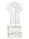 Anya Hindmarch Eyes-print Linen Pajama Set In White