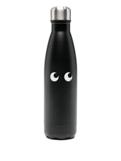 Anya Hindmarch Eyes Reusable Water Bottle (500 Ml) In Black