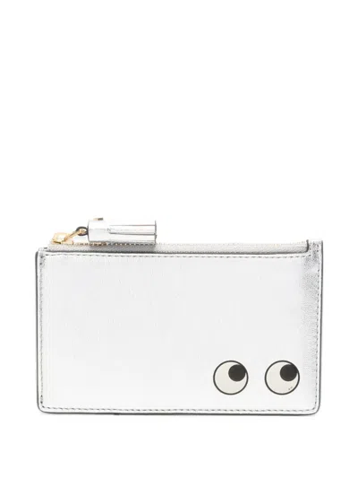 Anya Hindmarch Eyes Tassel Card Holder In Metallic