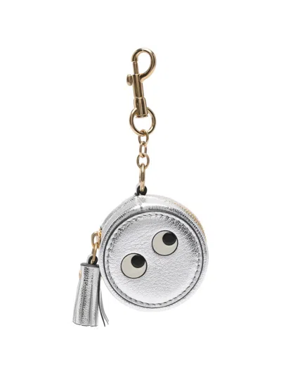 Anya Hindmarch Eyes Tassel Keyring In Gray