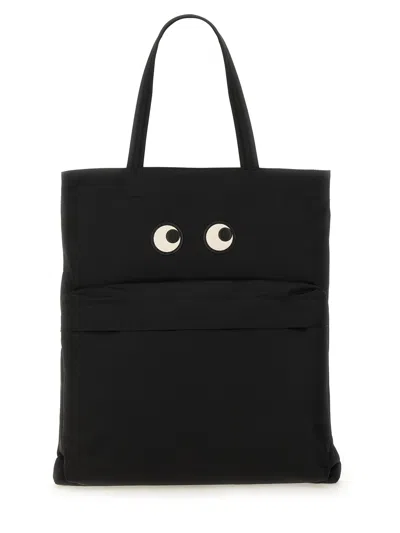 Anya Hindmarch "eyes" Tote Bag In Black