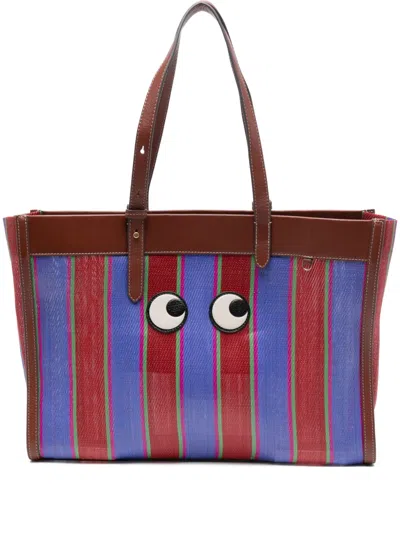 Anya Hindmarch Eyes Tote Bag In Brown