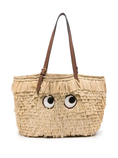 Anya Hindmarch Eyes Tote Bag In Neutrals