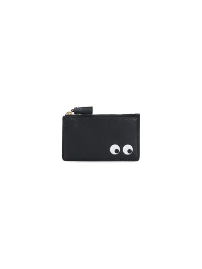 Anya Hindmarch Eyes Zip Cardholder - Black