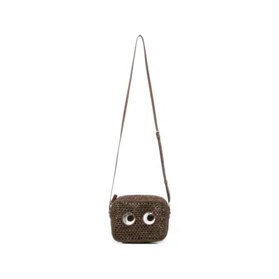 Anya Hindmarch Eyes-motif Cross-body Bag In Brown