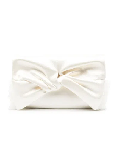 Anya Hindmarch Flap Clutch In White