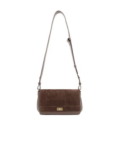 Anya Hindmarch Flap Shoulder Bag In Brown