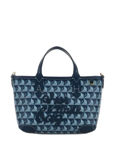 Anya Hindmarch Women Printed Canvas Mini I Am A Plastic Bag Handbag In Red