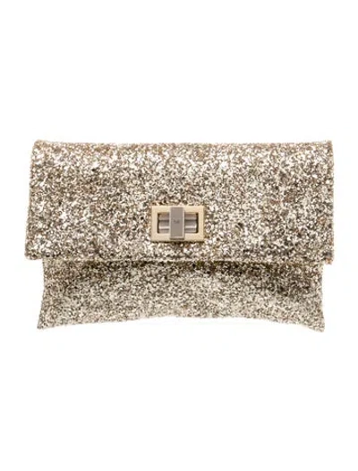 Pre-owned Anya Hindmarch Glitter Clutch W/ Tags
