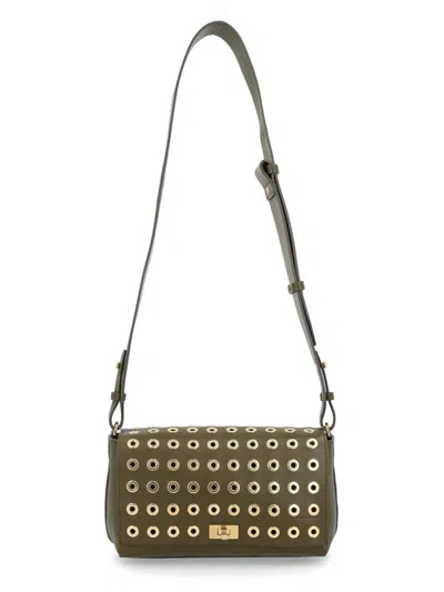 Anya Hindmarch Green Cowhide Crossbody Bag