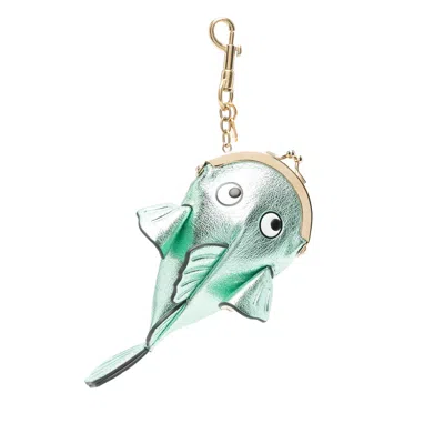 Anya Hindmarch Keyring In Gold