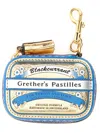 Anya Hindmarch Grethers Pastilles Rectangular Coin Keyring In Gold