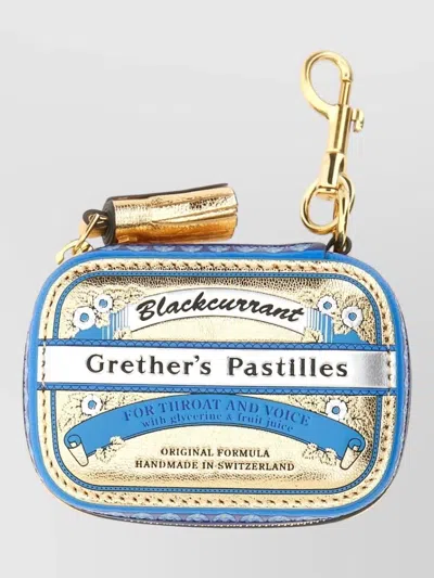 Anya Hindmarch Grethers Pastilles Rectangular Coin Keyring In Multi