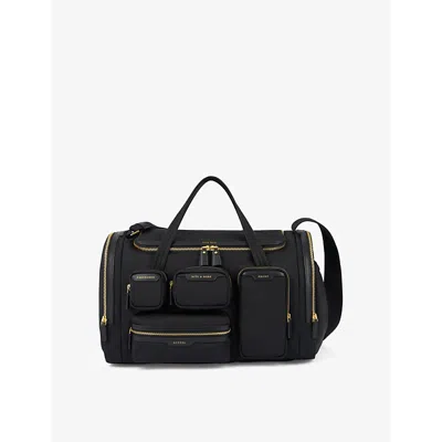 Anya Hindmarch Gym Patch-pocket Recycled-nylon Holdall Bag Black