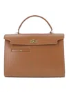 Anya Hindmarch Mortimer Leather Top Handle Bag In Brown