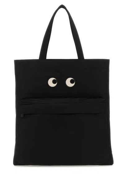 Anya Hindmarch Eyes Mini Tote Handbag In Black