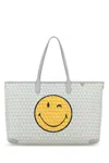 Anya Hindmarch Printed Canvas I Am A Plastic Bag Shopping Bag In Multi