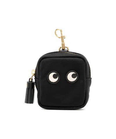 Anya Hindmarch Hand-held Zippered Wallet In Black