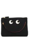 Anya Hindmarch Happy Eyes" Pouch In Black