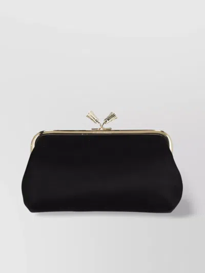 Anya Hindmarch Hardware Rectangular Shape Clutch Bag In Black