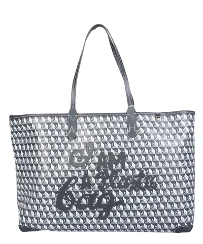 Anya Hindmarch I Am A Plastic Bag Handbag In Black