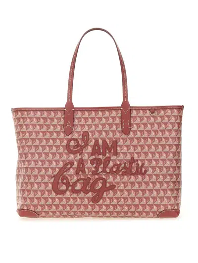 Anya Hindmarch I Am A Plastic Bag Small In Dark Red