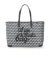 Anya Hindmarch I Am A Plastic Bag Zipped Motif Tote Bag In Black