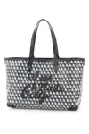 Anya Hindmarch I Am A Plastic Bag Zipped Motif Tote Bag In Charcoal (white)