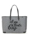 Anya Hindmarch I Am A Plastic Bag Zipped Motif Tote Bag In Grey