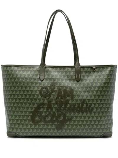 Anya Hindmarch I Am A Plastic Bag Tote Bag In Green