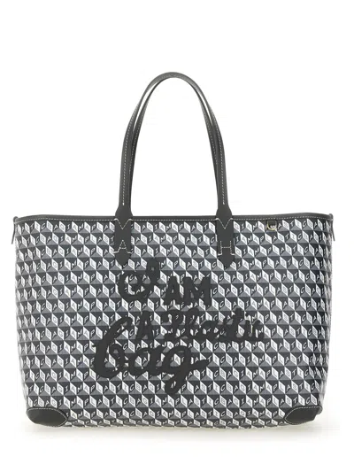 Anya Hindmarch "i Am A Plastic Bag" Tote Bag Small In Grey