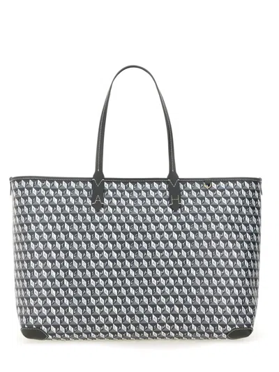 Anya Hindmarch I Am A Plastic Bag Tote Bag Small In Grey