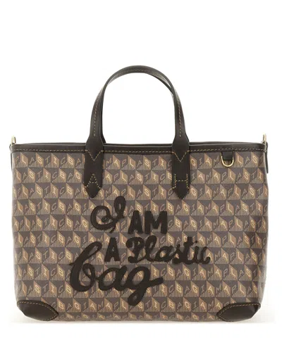 Anya Hindmarch I Am A Plastic Bag Xs Tote Bag In Brown