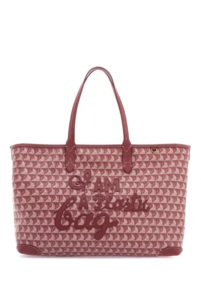 Anya Hindmarch I Am A Plastic Bag Zipped Motif Tote Bag In Multicolor