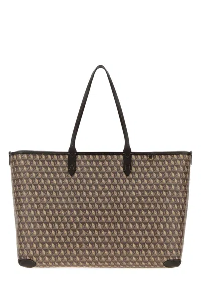 Anya Hindmarch I Am A Plastic Bag Zipped Tote Bag In Brown