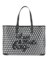 Anya Hindmarch I Am A Plastic Bag Zipped Motif Tote Bag In Black