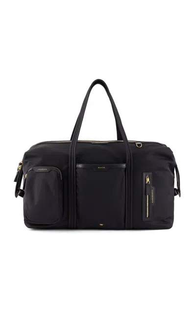 Anya Hindmarch Inflight Bag In Black Econyl® Regenerated Nylon With  Calf