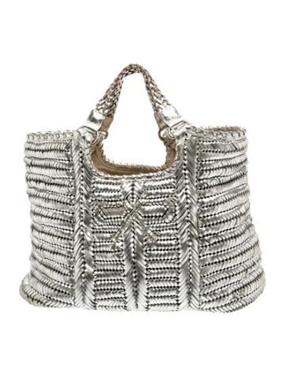 Pre-owned Anya Hindmarch Intrecciato Shoulder Bag